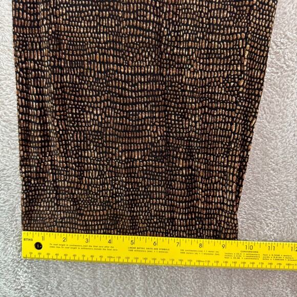 Chicos Travelers Pants 2 L/12 Brown Pullon Elastic Waist Wide Leg High Rise - Picture 8 of 13